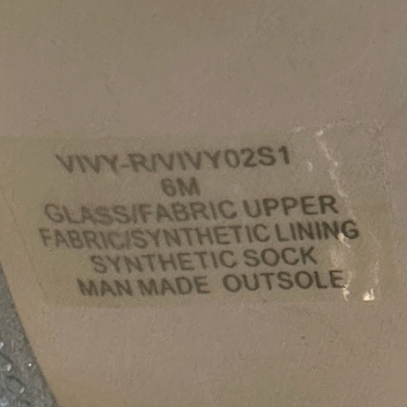 Steven Madden Booties Boots Vivy Silver Sparkle Shiny Gem Boots - size 6M - Picture 9 of 10